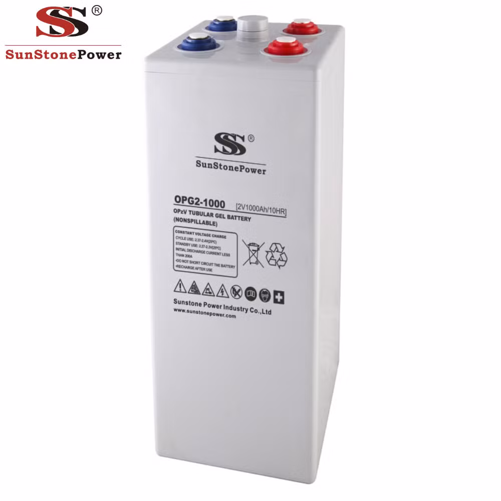 2V 1200ah Deep Cycle Gel Opzv Battery for Solar Energy Systems
