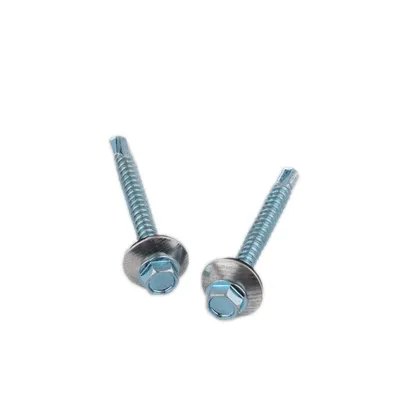 Hex Washer Head Self Drilling <a href='/screw/'>Screw</a> with Bonded Washer Head Painted Factory