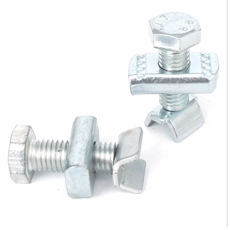 Carbon Steel Hot DIP Galvanized Zinc M16 Threaded Rod Retainning Clamp V Shaped Rod Stiffener for C Channel Construction