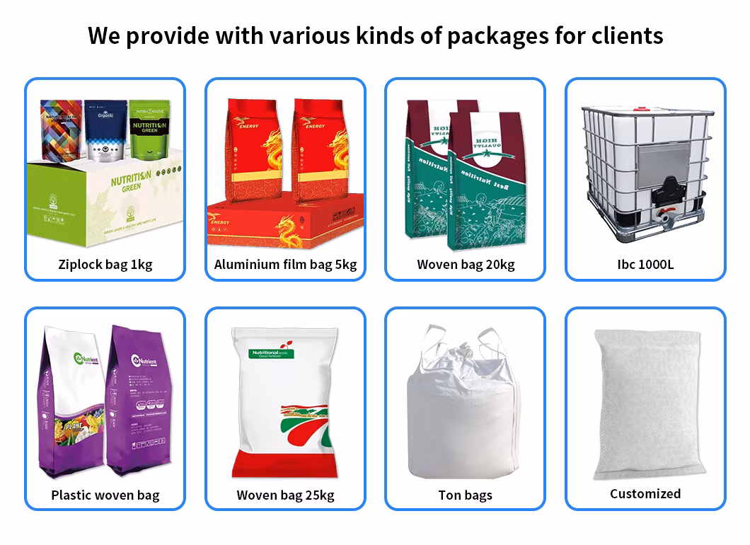 High Quality Agricultural Grade 25kg Bags White Calcium Ammonium Nitrate Fertilizer