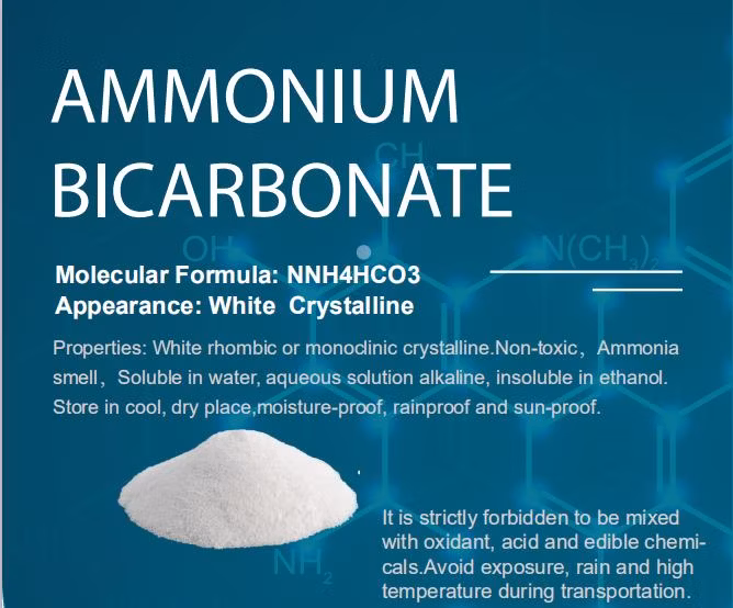 White Crystal Powder Ammonium Bicarbonate Food Additives