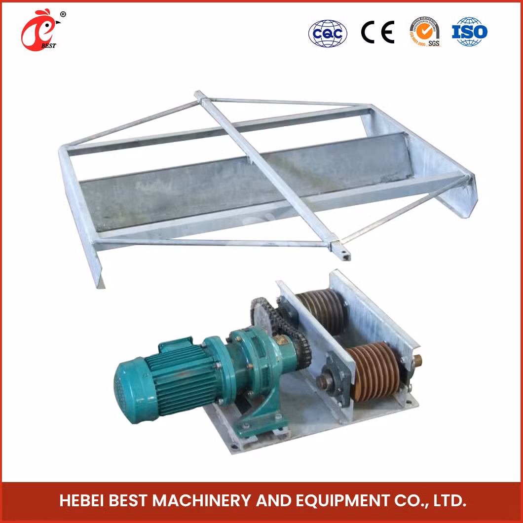 Bestchickencage Manure Removal System China Cage System Poultry Manure Cleaning Scraper Supplier Customized Environment Friendly Manure Removal System Equipment