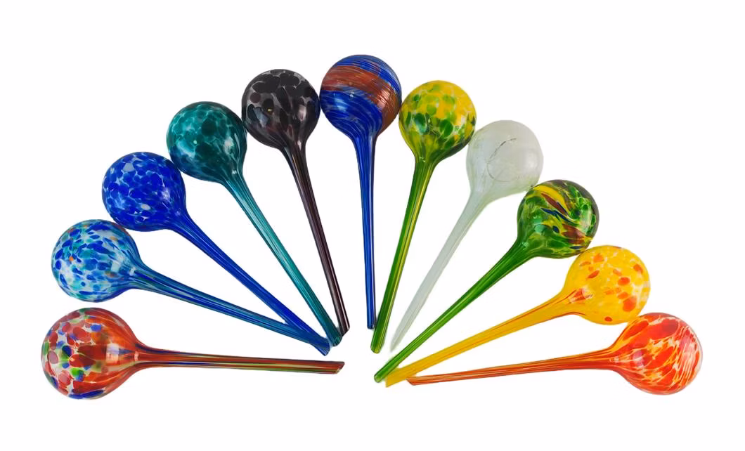 Colorful Hand Blown Glass Decorative Indoor Potted Plant Hydro/Aqua Automatic/Self Watering Flower Water Equipment