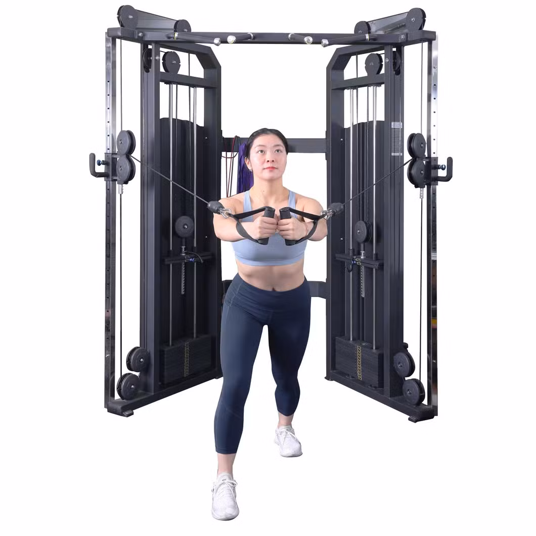 Newest Body Building Machine Dual Pulley System Functional Trainer Small Bird Fitness Machine Gym Equipment