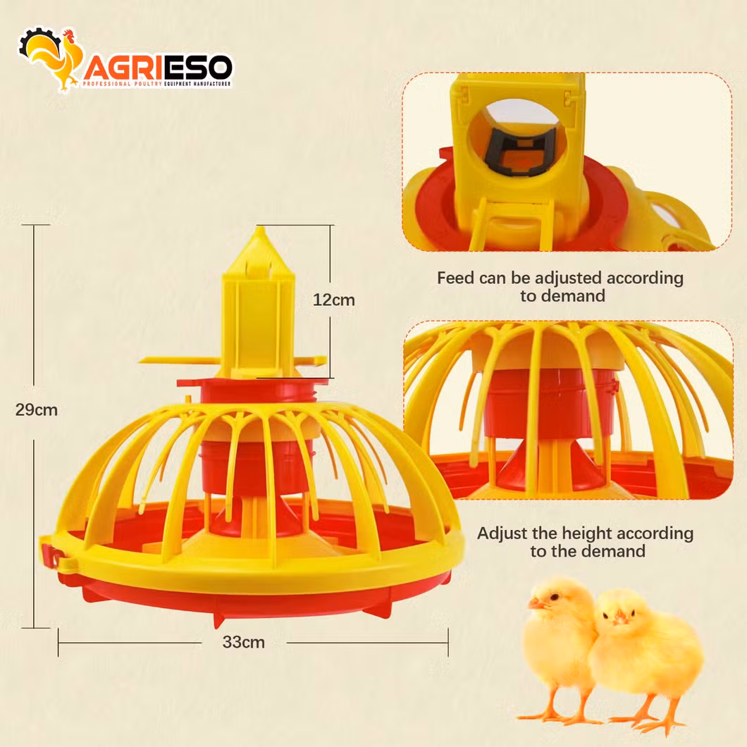 Agrieso Poultry Farm Equipment Broilers Automatic Feeding Line and Drinking Line Completer Feeding Equipment