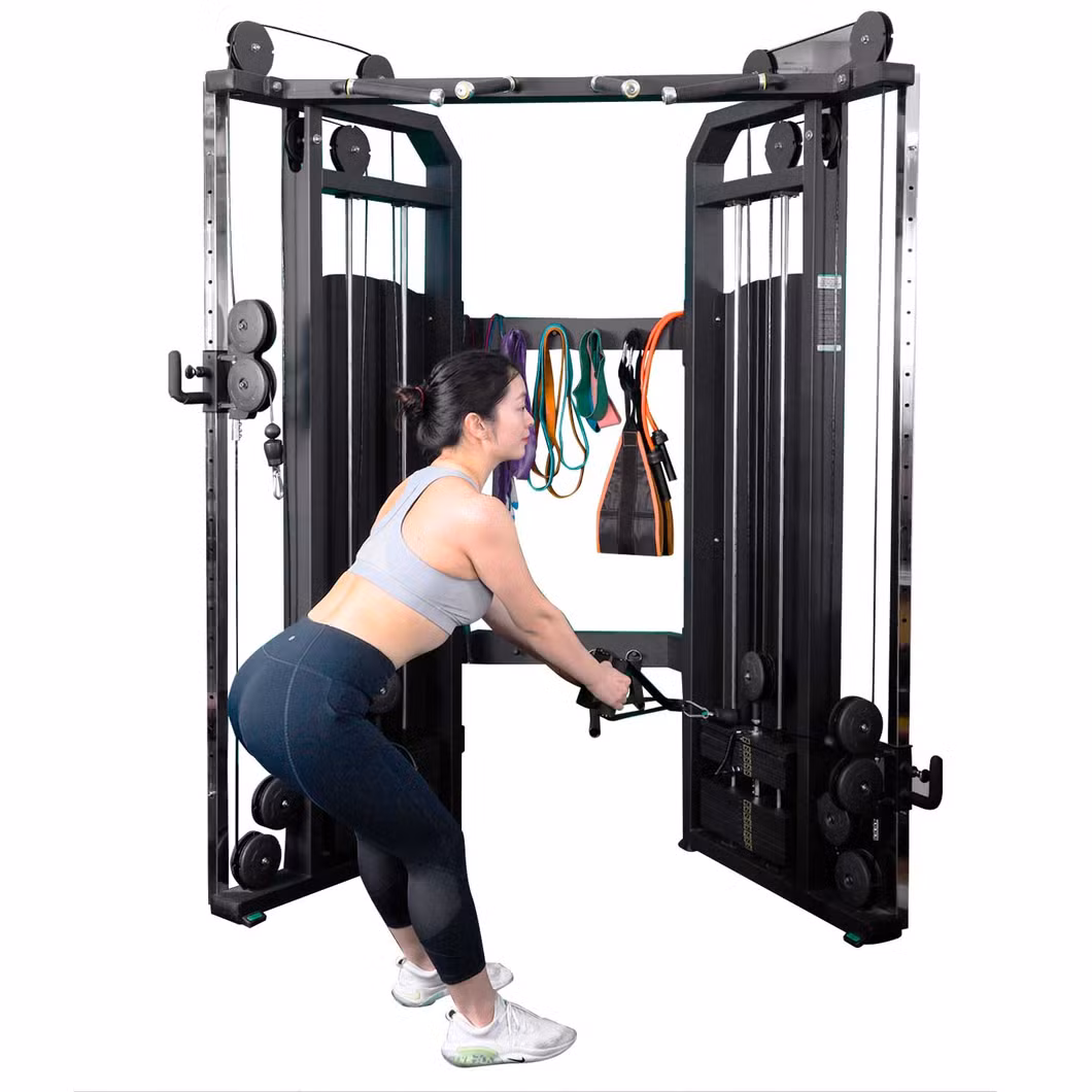 Newest Body Building Machine Dual Pulley System Functional Trainer Small Bird Fitness Machine Gym Equipment