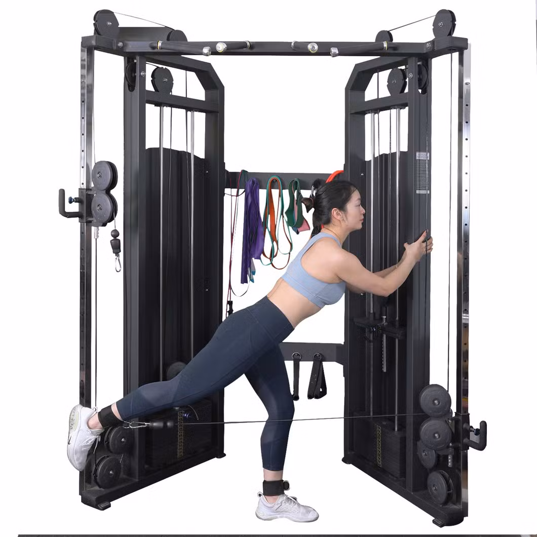 Newest Body Building Machine Dual Pulley System Functional Trainer Small Bird Fitness Machine Gym Equipment