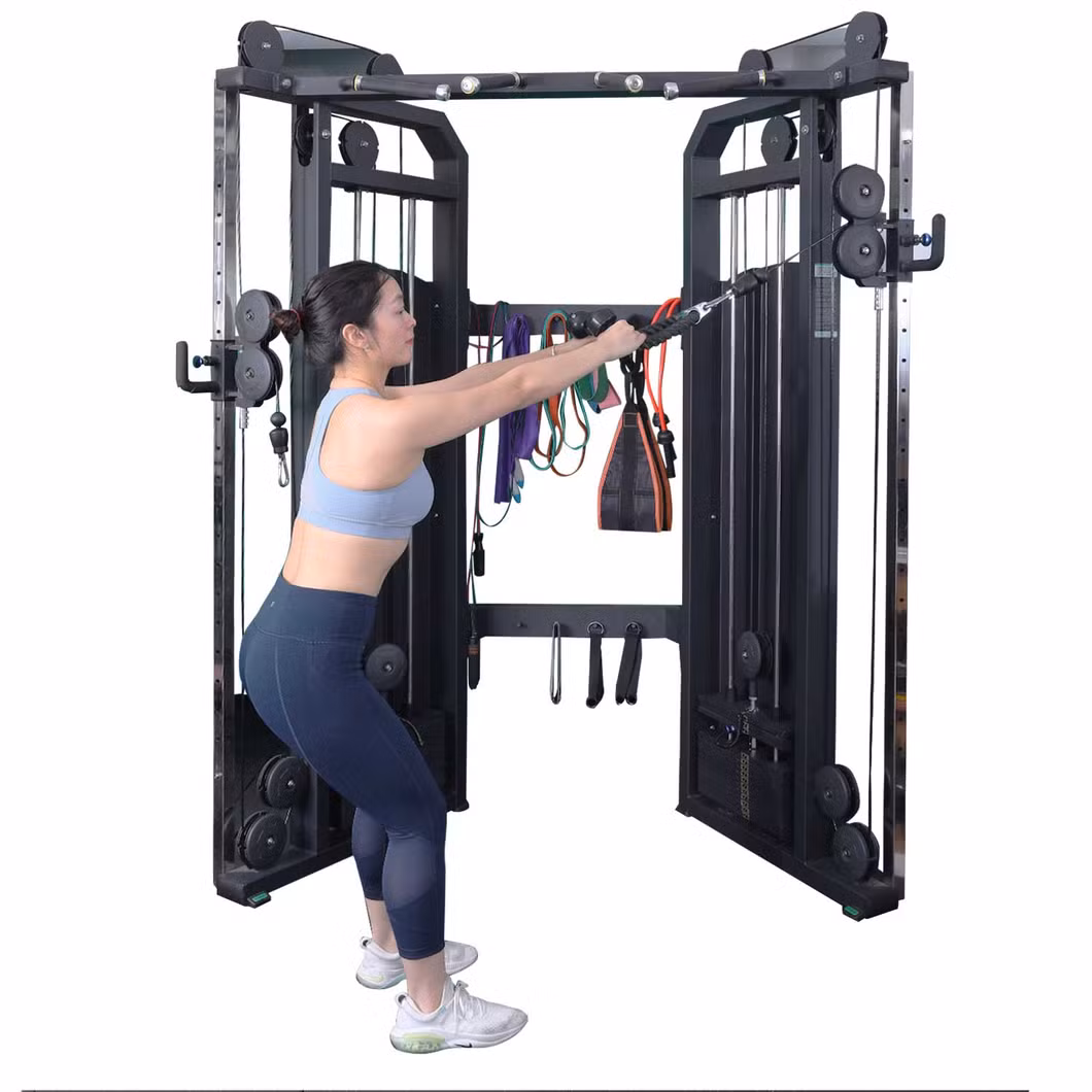 Newest Body Building Machine Dual Pulley System Functional Trainer Small Bird Fitness Machine Gym Equipment