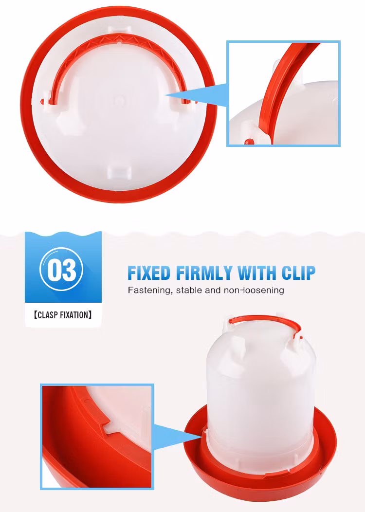 Chicken Feeder Cups Poultry Farming Plastic Commercial Chick Brolier Quail Feed Tray Chicken Feeders