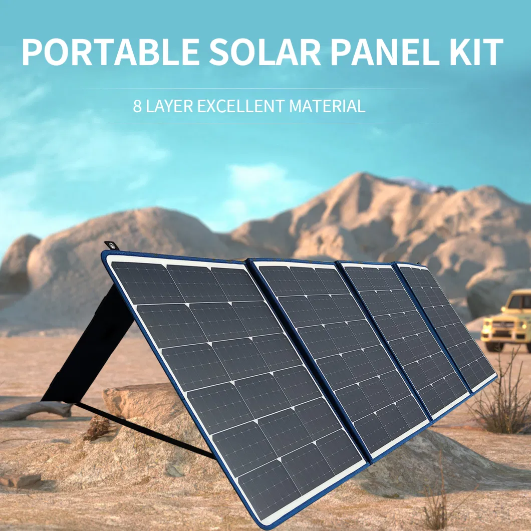 Portable Solar Panel Kit Energy Storage High Efficiency Module Solar Panels Price for Solar Generator Outdoor Camping RV Emergency Home Solar Power System