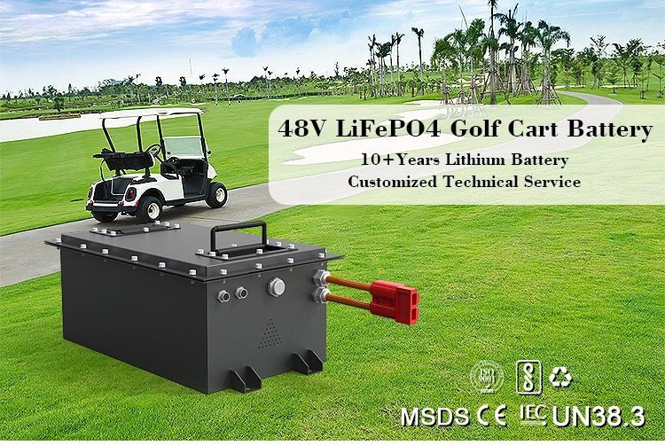 China 36V 48V 50ah 80ah LiFePO4 Battery for Agv, 72V 100ah 200ah EV Lithium Battery, 48V 120ah Golf Cart Battery