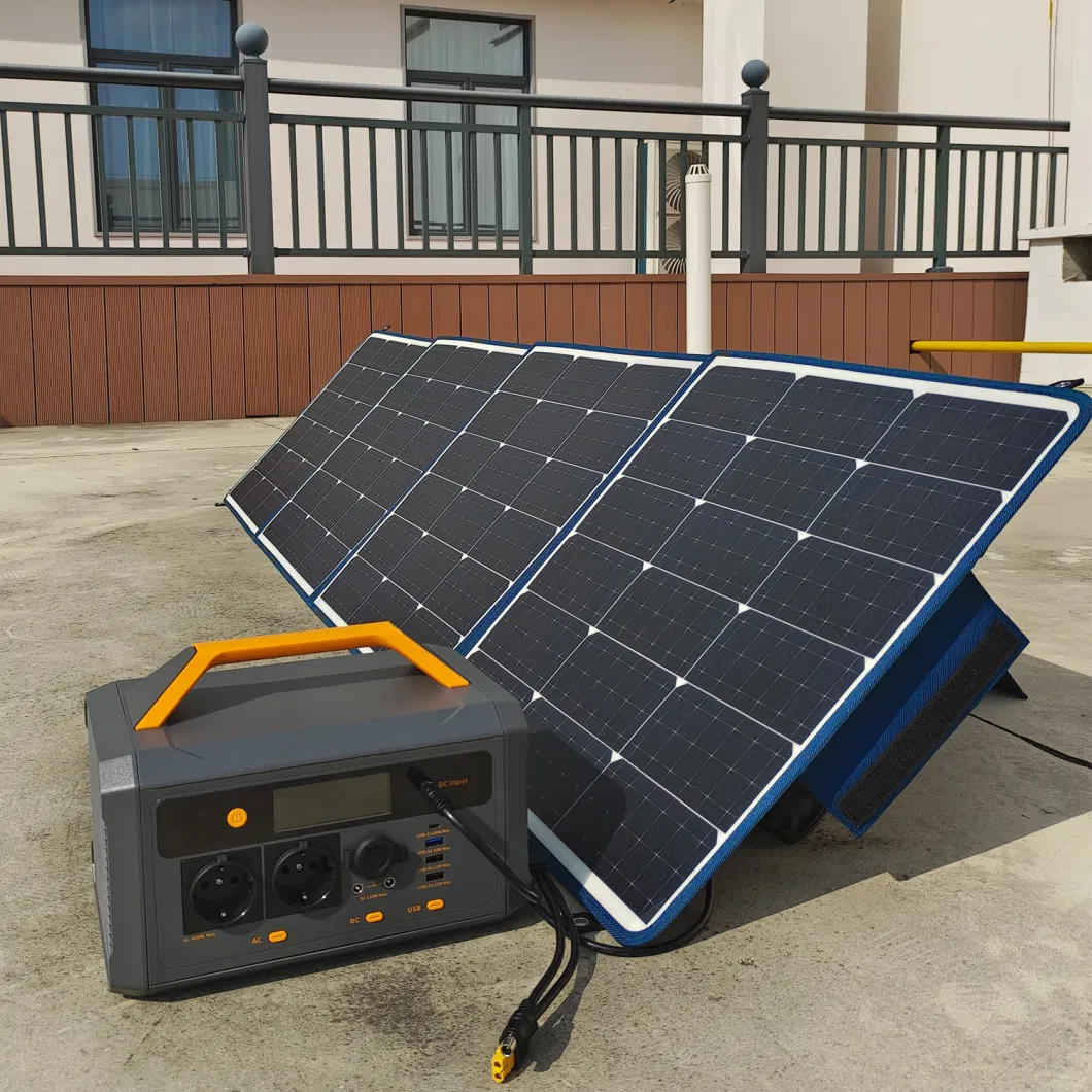 Portable Solar Panel Kit Energy Storage High Efficiency Module Solar Panels Price for Solar Generator Outdoor Camping RV Emergency Home Solar Power System