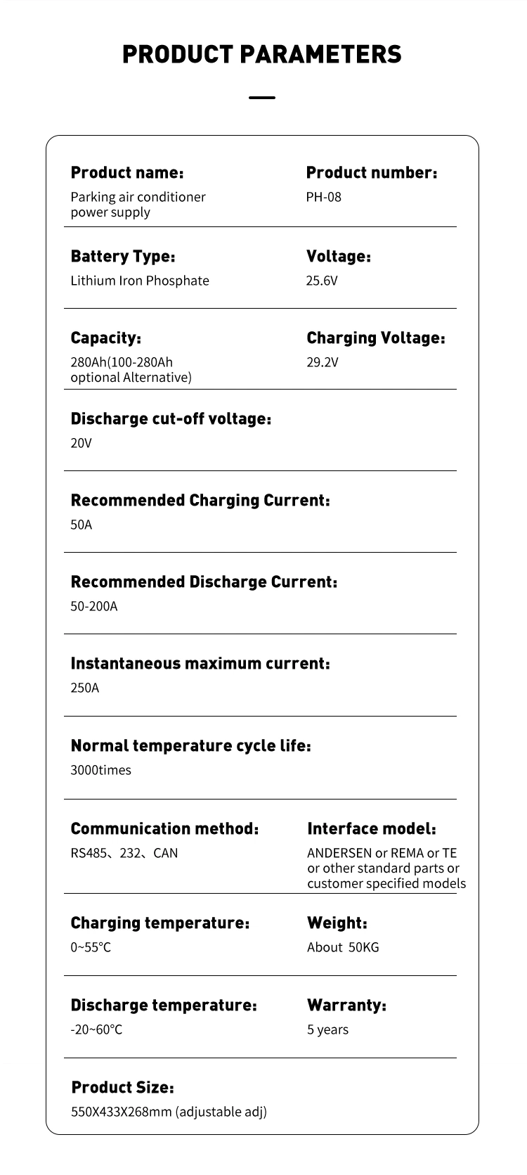 2024 New 7kwh Easy Operation Lithium Outdoor Energy Storage System