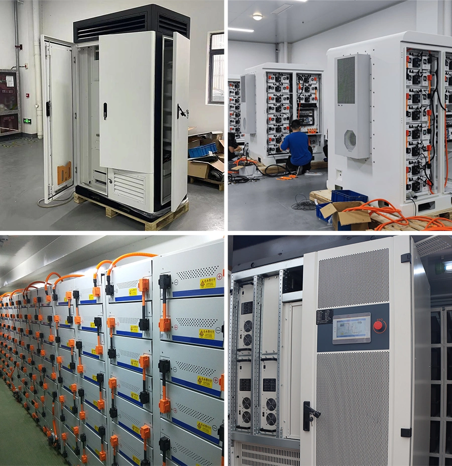 Factory Outdoor Cabinet LFP LiFePO4 Battery Industrial and Commercial Energy Storage Systems Bess Ess 30kw 92kwh