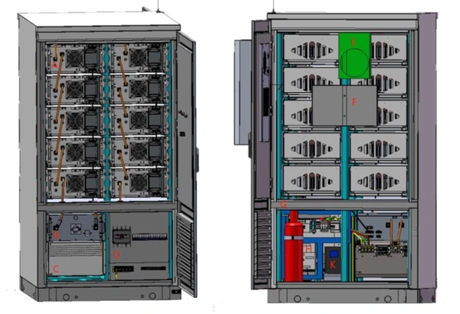 2024 Battery Energy 215kwh Battery Cells Outdoor Liquid Cooling Power Storage Systems