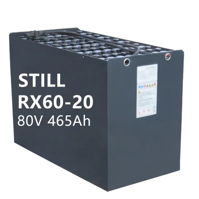 Repuesto de la batería de la carretilla RX60-20 80V 465ah carretilla elevadora eléctrica de la carretilla elevadora Batería