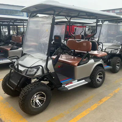 Eléctrico Golf Buggy Best Cozy 4 asientos 48V/72V batería de litio 5kW/7kw Carro de Golf