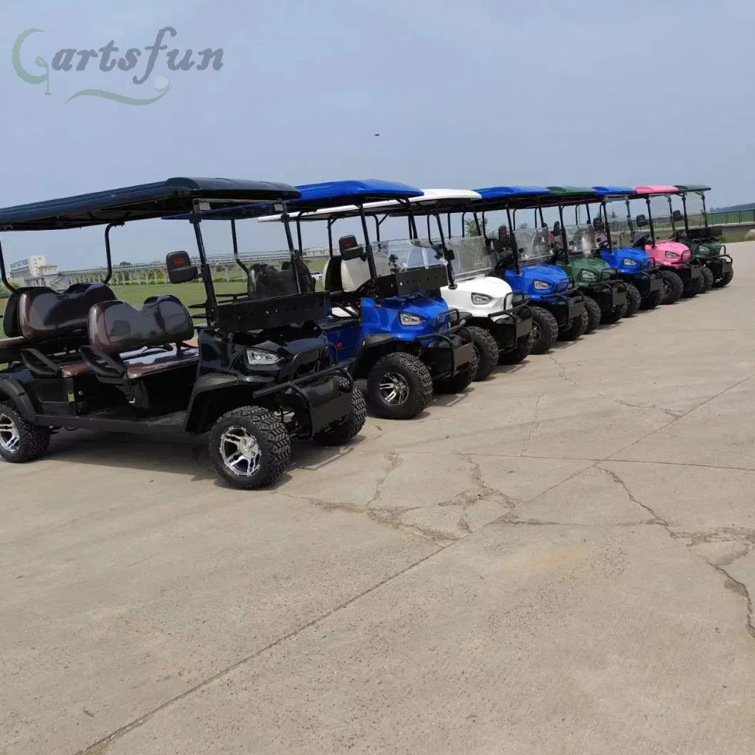 Custom 4 6 8 10 Seater Lithium Batteries Folding Electric Golf Cart 36 Volt 4X4 Golf Buggy