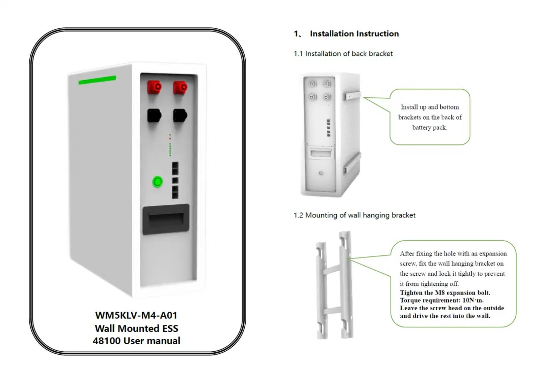 Storage Lithium 51.2V 3kw 5kw 12kw Most Reliable Steady Design Solar Battery