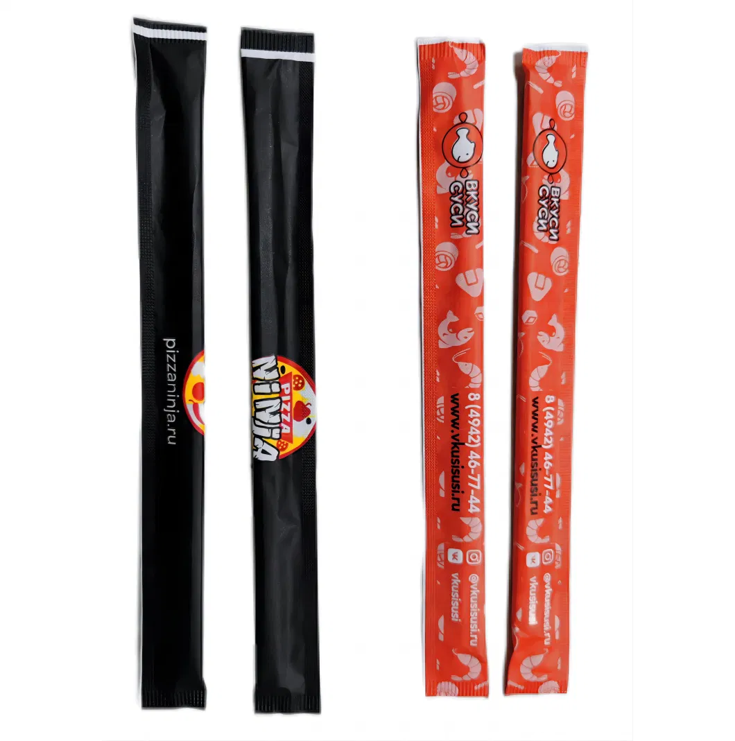 Environmentally Friendly Paper Package with Custom Logo Reusable Bamboo Chopsticks Packing Machine