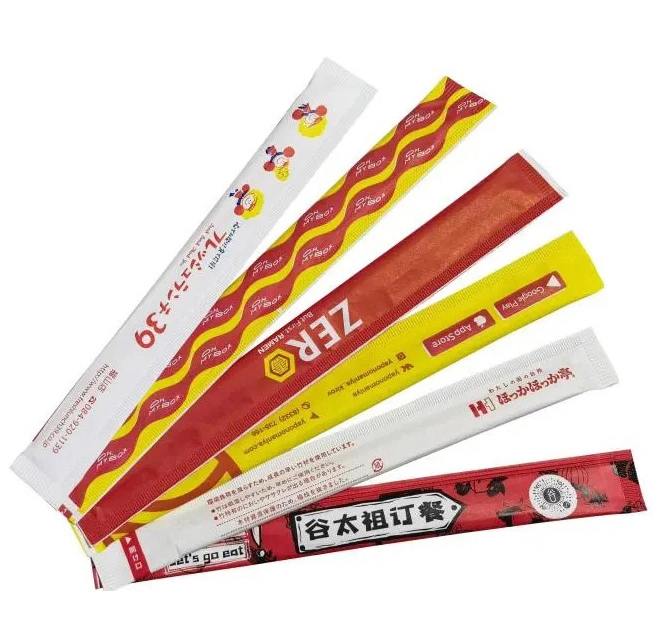 Environmentally Friendly Paper Package with Custom Logo Reusable Bamboo Chopsticks Packing Machine