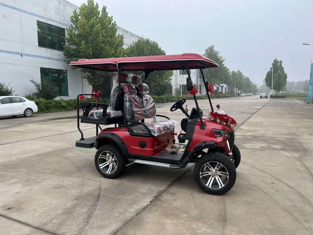 Chinese Solar Lifted 2 4 6 8 10 Seater 48V/60V/72V Lithium Battery Electric Golf Carts