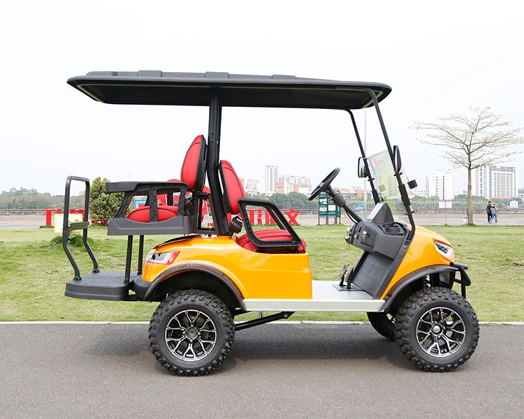 48/72V 2024 Brand New Design 4 Seat Sightseeing Bus Club Car Electric Lithium Battery Golf Buggy Hunting Cart with DOT