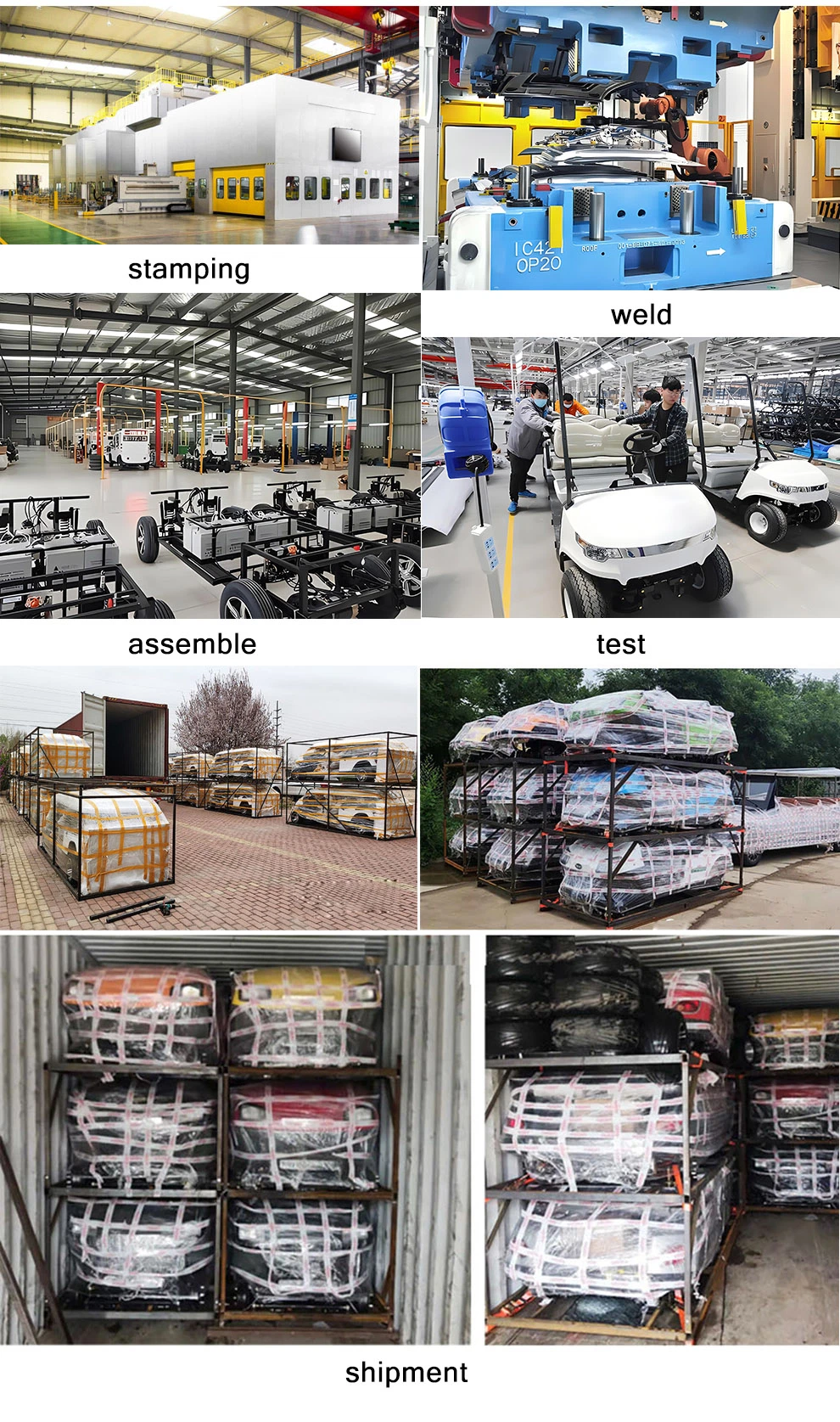 Best Quality off Road Street Legal 48V 72V Lithium Battery Karts Car Buggy 4 6 Seater Carrito De Electric Golf Cart