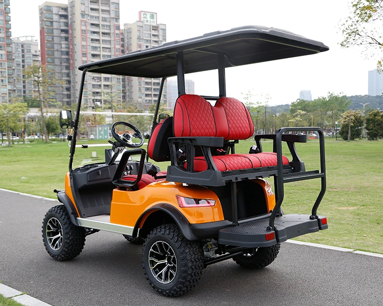 48/72V 2024 Brand New Design 4 Seat Sightseeing Bus Club Car Electric Lithium Battery Golf Buggy Hunting Cart with DOT