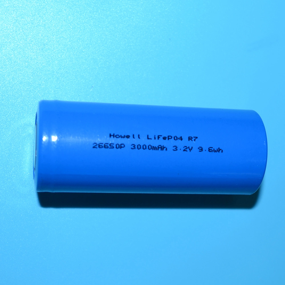 Long Cycle Ifr26650 3.2V 3000mAh LiFePO4 26650 Rechargeable Li-ion Electric Bicycle Battery Cell for EV/Solar Light/E-Bicycle/E-Scooter/Energy Saving System