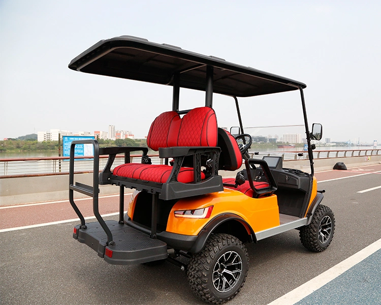 48/72V 2024 Brand New Design 4 Seat Sightseeing Bus Club Car Electric Lithium Battery Golf Buggy Hunting Cart with DOT