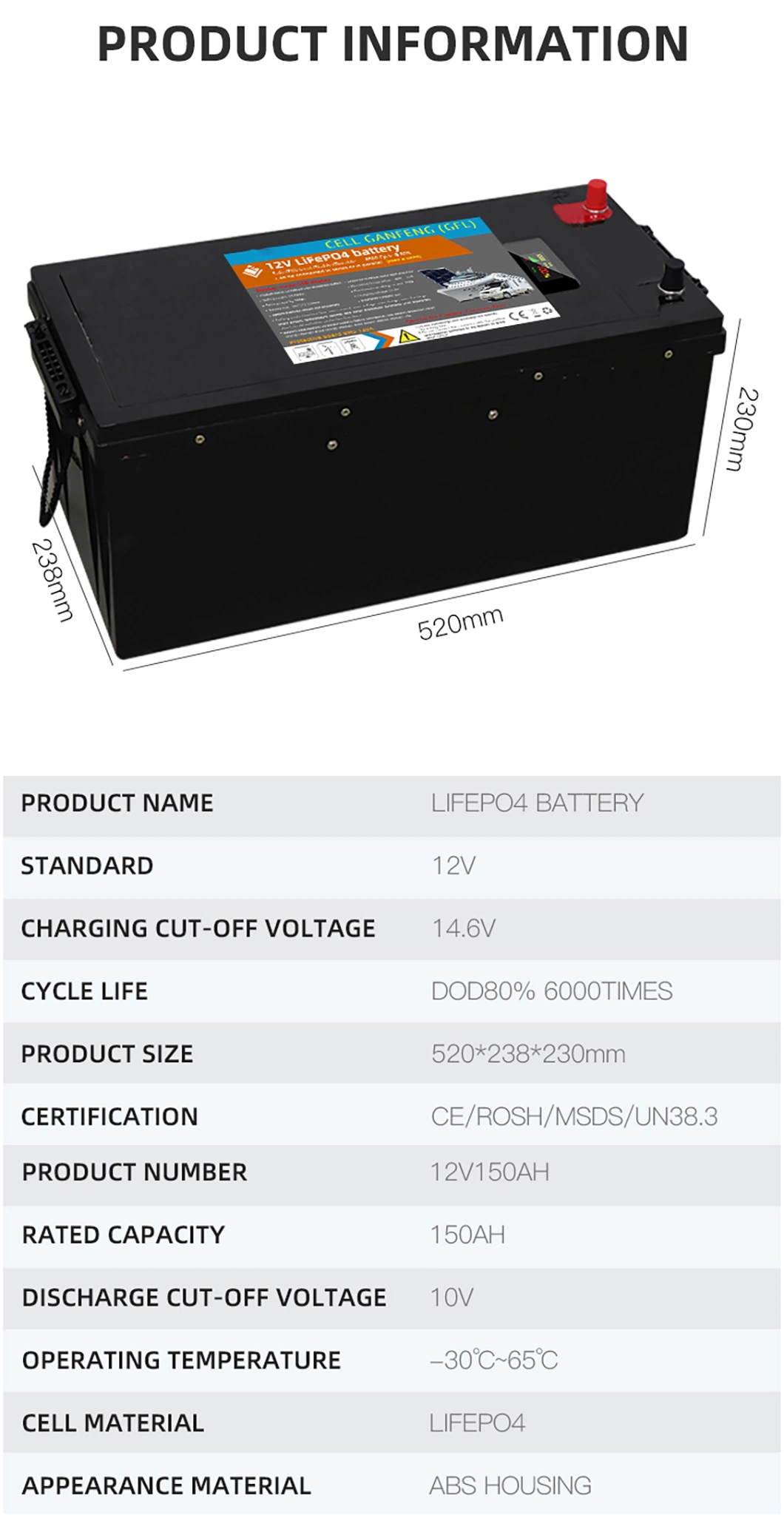 Laptop Battery Cell Solar Battery 24V 48V Solar Energy Storage LiFePO4 Battery Pack 12V 200ah Lithium Ion Batteries for Golf Cart