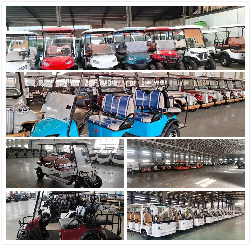 8 Passenger Folding Electric Golf Carts Cheap Prices Buggy Car for Sale Chinese 36V Lithium Battery 1 Person 4 Stroke Golf Cart