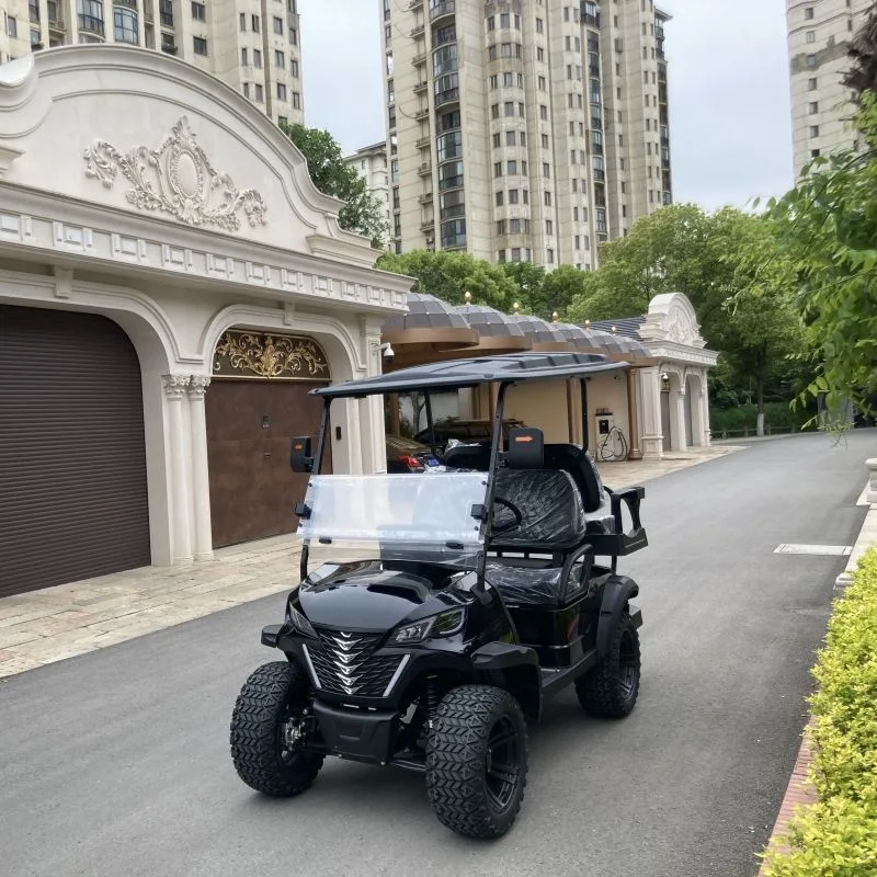 2024 Innovation Product 72V Battery Lithium Powered Ion Cover 6 Seats Pack Golf Carts Vehicle Electric Golf Cart