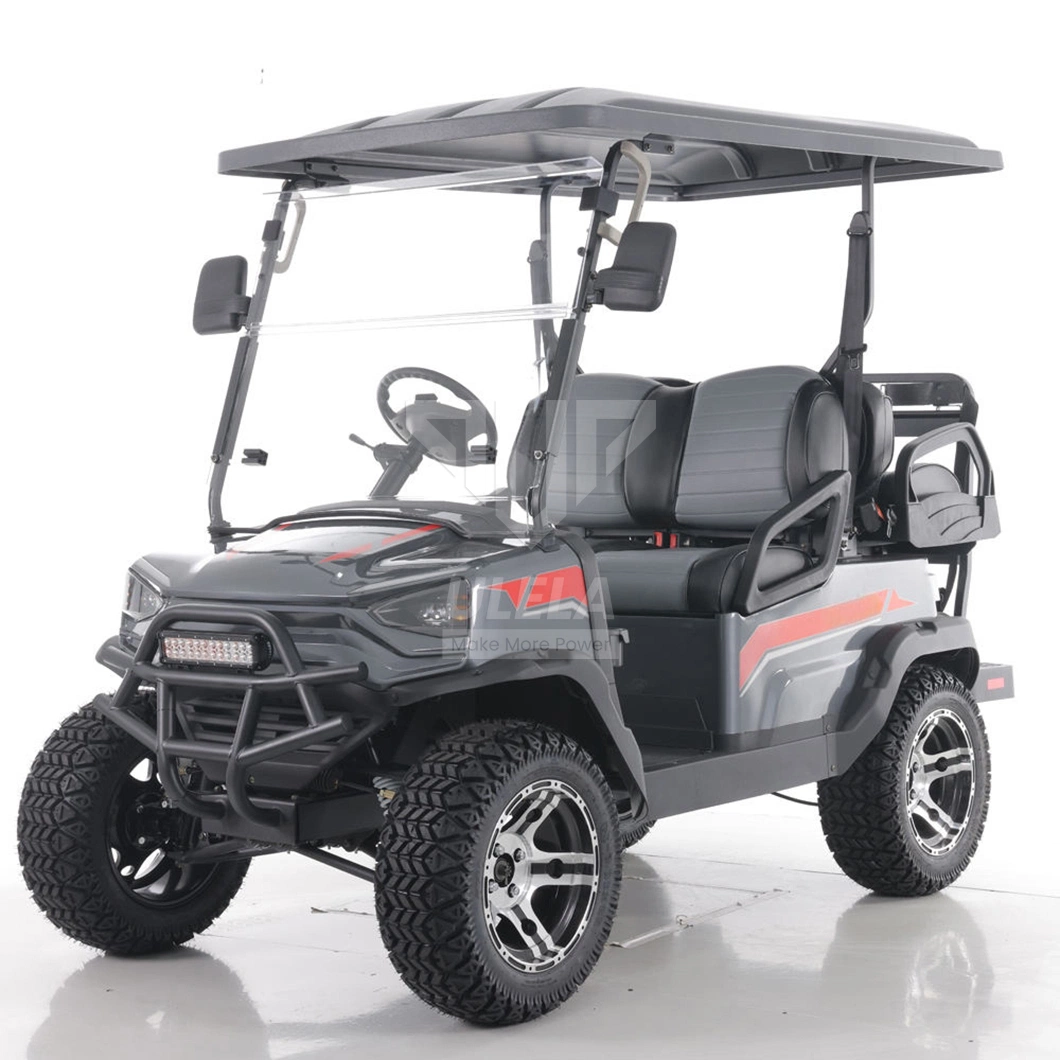 Ulela Electric Golf Cart Dealer 4.5kw/5kw Power Golf Carts off Road China 4 Seater 36 Volt Battery Lithium Golf Cart