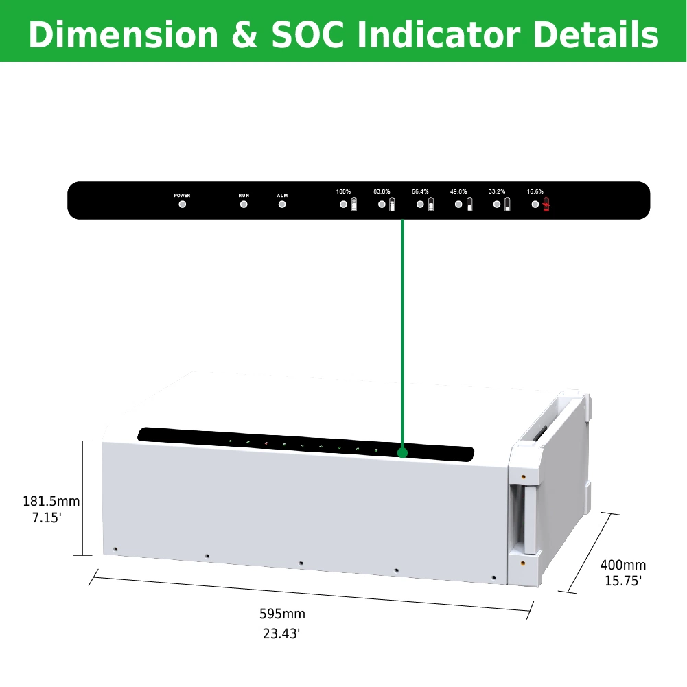 Scalable 5kwh 48V Lithium Battery 100ah 51.2V 10kwh LiFePO4 Ess Li-ion Wall / Rack Mounted Stacked Batterie