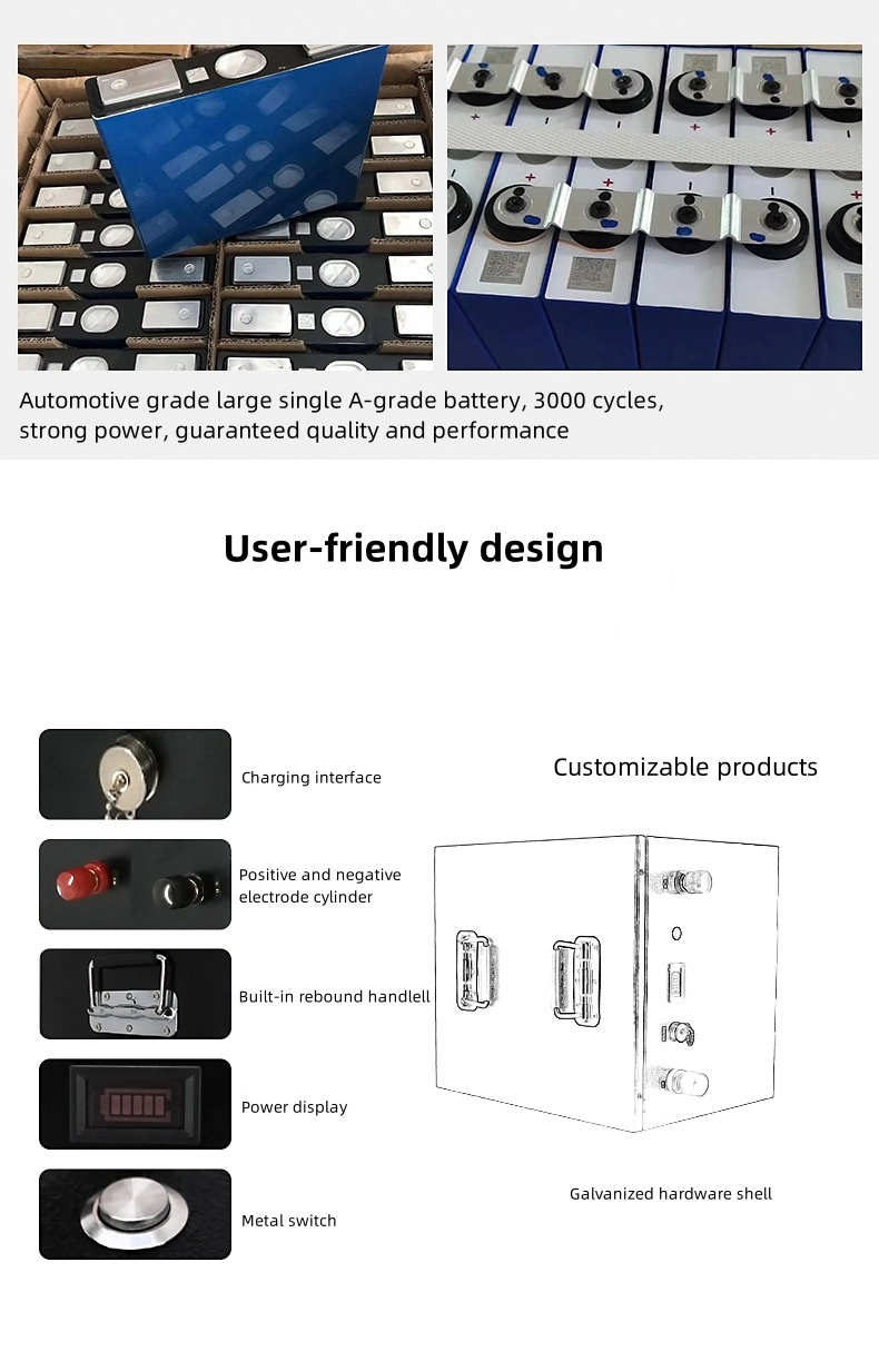 Manufacturer Wholesale 12V 600ah Large Capacity Lithium Battery with BMS for Agv/Power Energy Storage System