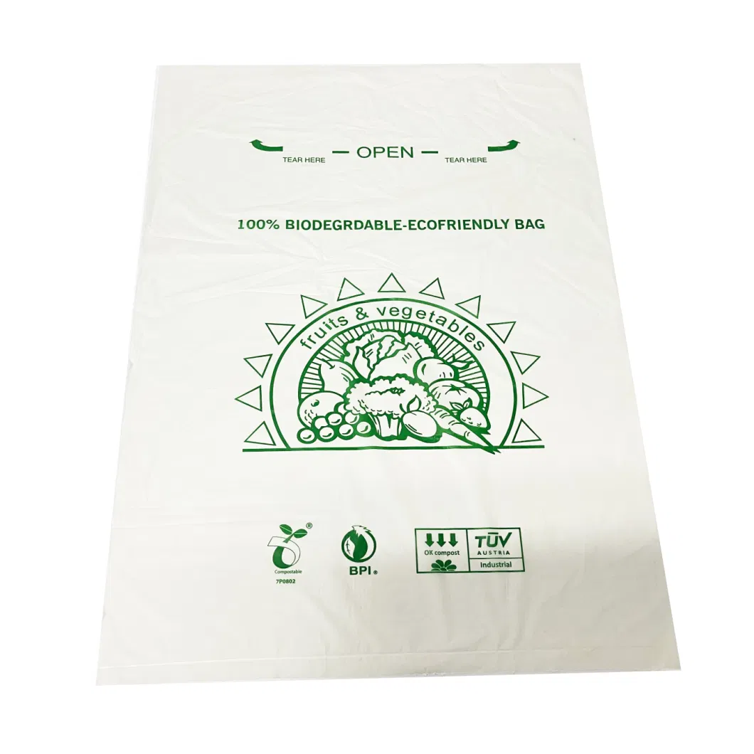 Wholesale Transparent PE Clear Bag Grocery Food Package Logo Printing Customization