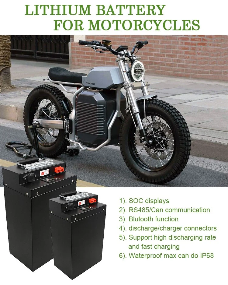 Customized Lithium Battery Pack 72V100ah for Electric Scooter Motorcycle