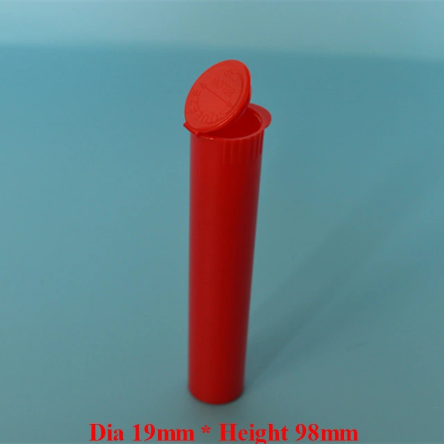 Child Resistant Plastic Tube 98mm 116mm Pop Top Tube Package