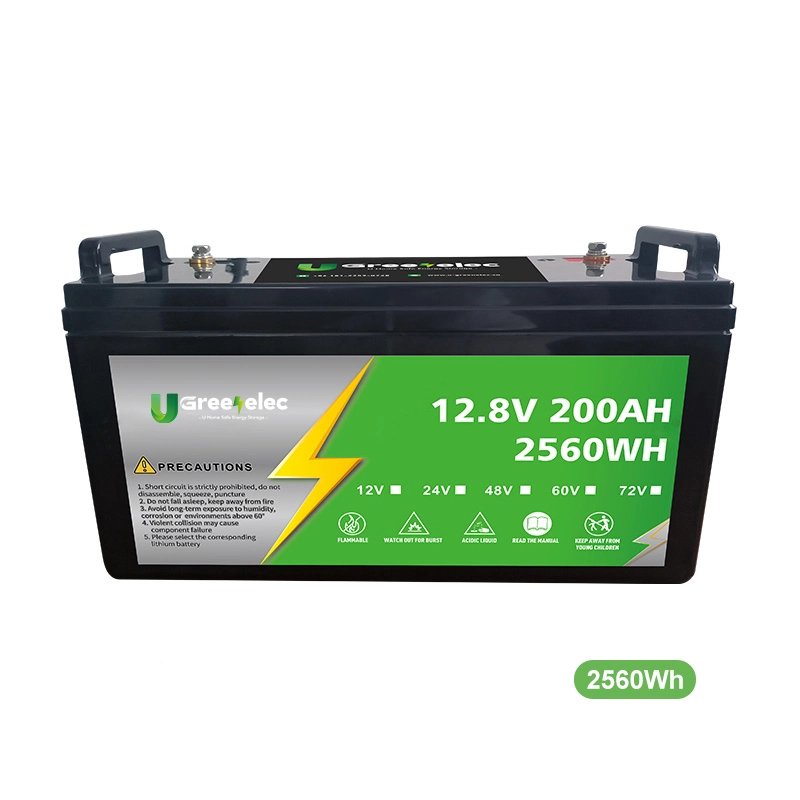 U-Greenelec 12V 12.8V 24V 1.28kwh LiFePO4 Pack Lithium Ion Battery Replacement Lead-Acid for Boat/RV/Golf Cart Energy Storage 12V 100ah