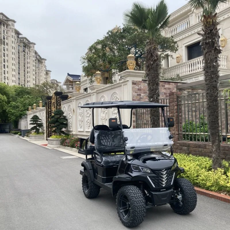 2024 Innovation Product 72V Battery Lithium Powered Ion Cover 6 Seats Pack Golf Carts Vehicle Electric Golf Cart