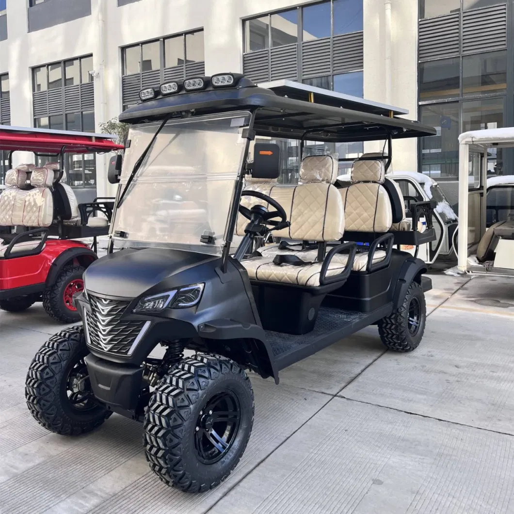 2024 Innovation Product 72V Battery Lithium Powered Ion Cover 6 Seats Pack Golf Carts Vehicle Electric Golf Cart