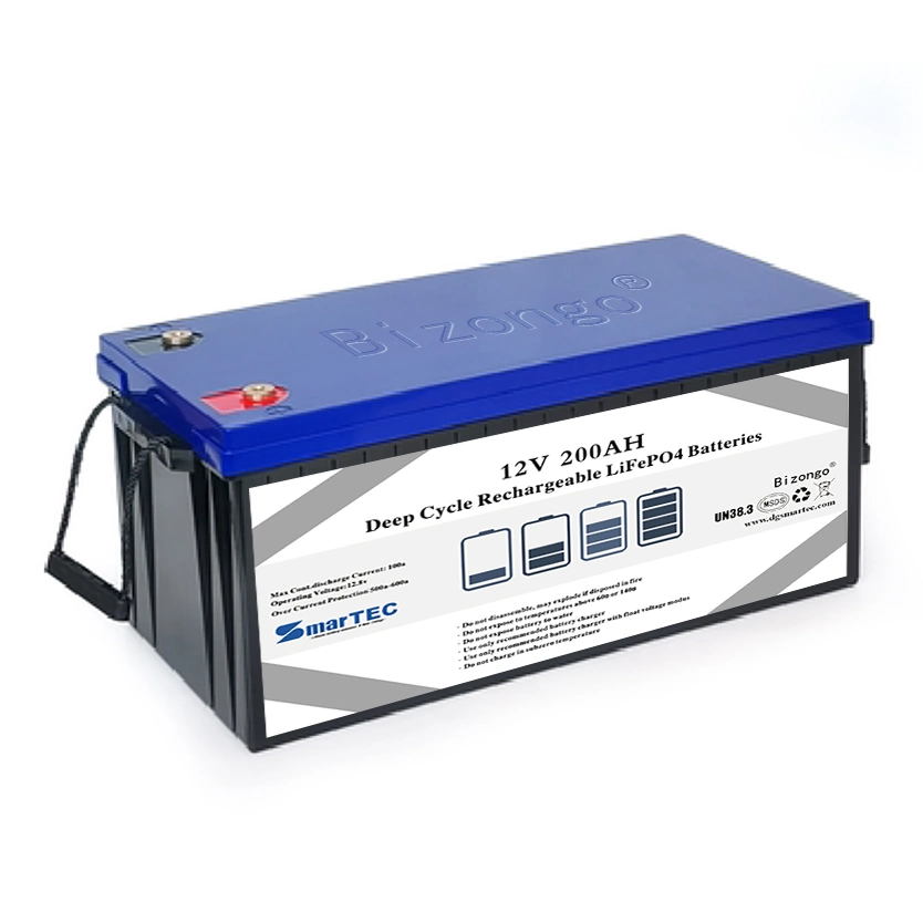 OEM/ODM 12V 200ah Low Self-Discharge LiFePO4/Lithium Battery for RV Camper Forklift