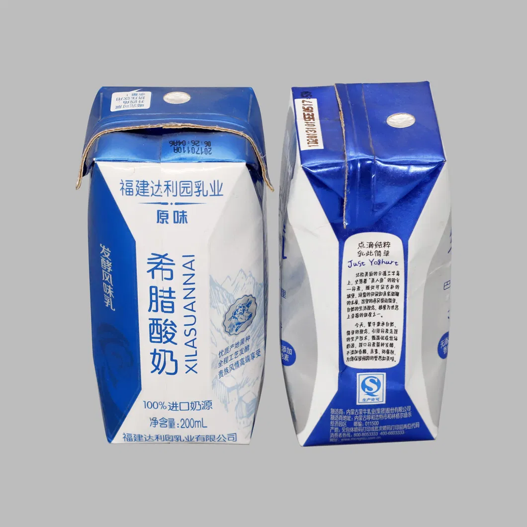 Aseptic Juice /Wine / Milk Carton Package 250ml Manufacturer in China