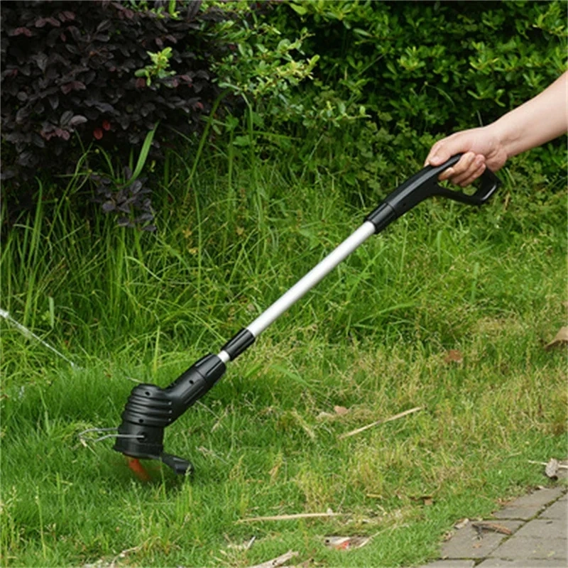 Electric Lawn Mower Small Garden Weeders Handheld Lithium Lawnmower Rechargeable Adjustable Cutter Household Garden Tools