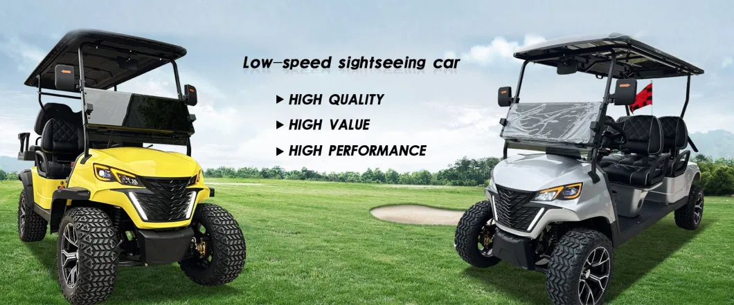 Electric Golf Buggy Best Cozy 4 Seat 48V/72V Lithium Battery 5kw/7kw Golf Cart