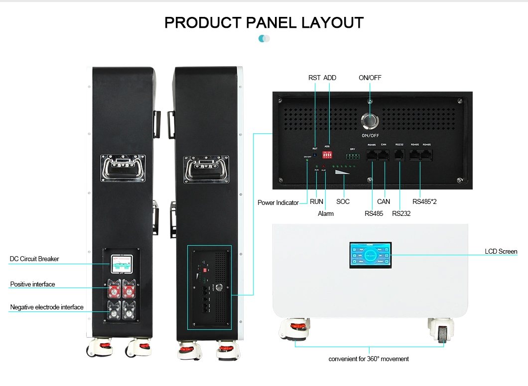 Solar Energy Storage Solution 200ah 10kwh