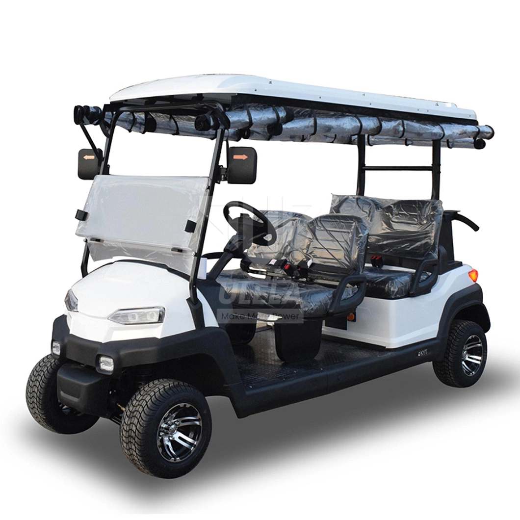 Ulela Electric Golf Cart Dealer 4.5kw/5kw Power Golf Carts off Road China 4 Seater 36 Volt Battery Lithium Golf Cart