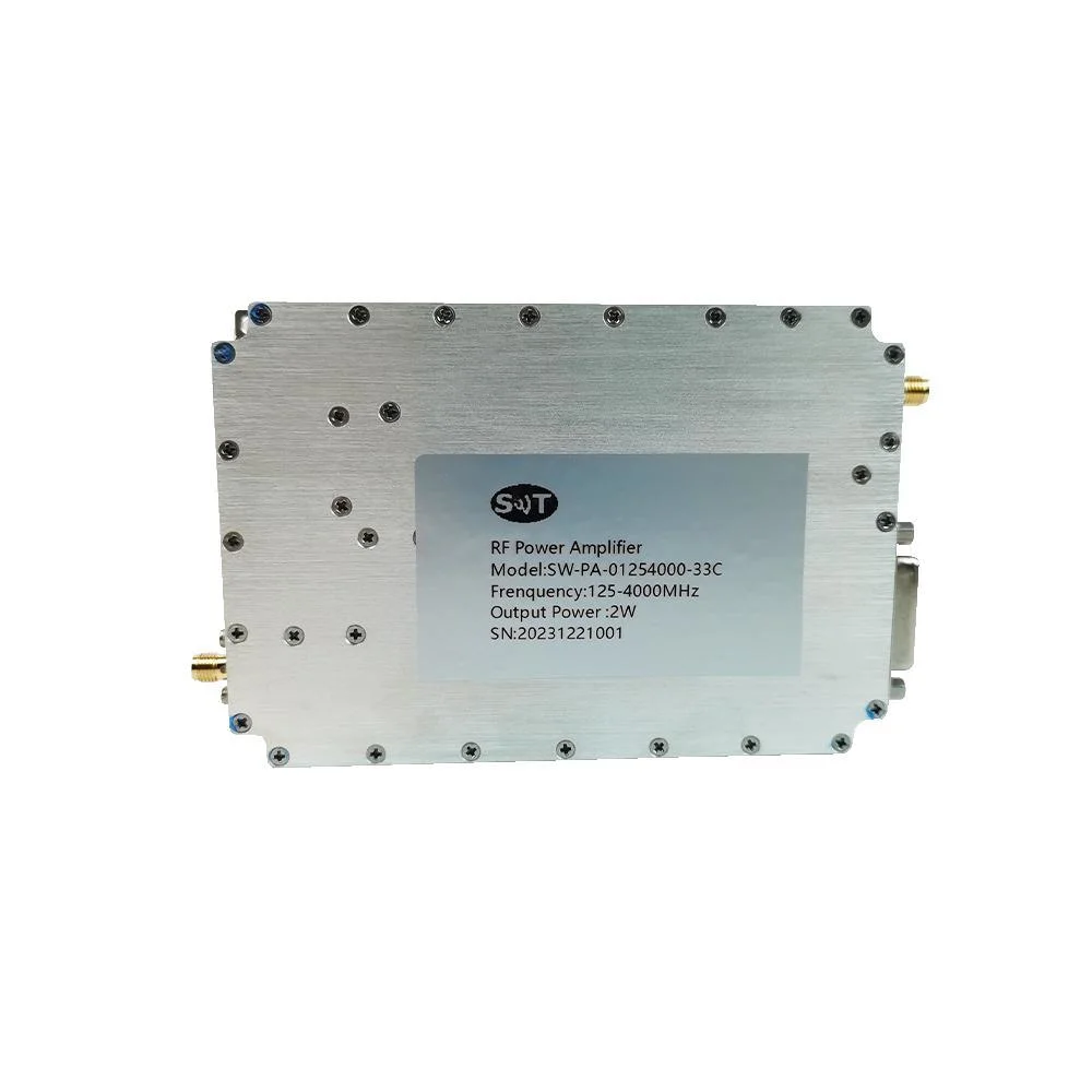 Customized 0.125-4GHz 2W Microwave RF Power Amplifier for Test and Measurement Equipment